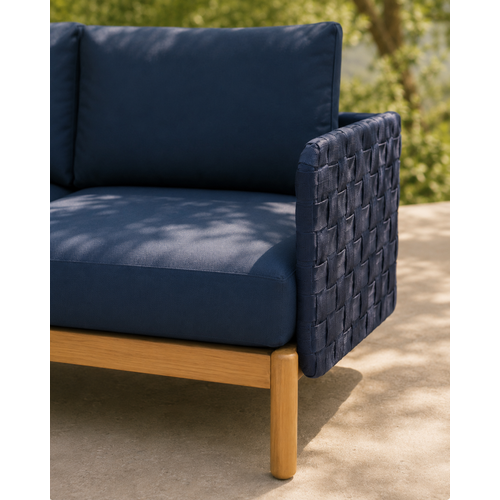 The Outsider Hoek Loungeset - Kolbe - Acacia/Rope - Navy Blue - The Outsider The Outsider Hoek Loungeset - Kolbe - Acacia/Rope - Navy Blue - The Outsider