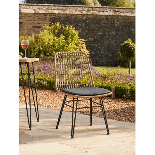 The Outsider Rotan Stoel - Wicker - Aluminium - Antraciet - The Outsider The Outsider Rotan Stoel - Wicker - Aluminium - Antraciet - The Outsider