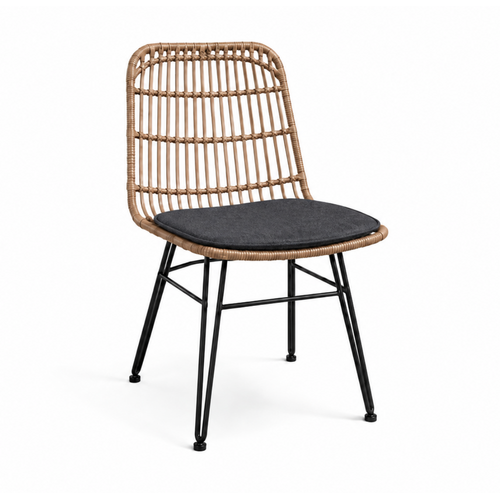 The Outsider Rotan Stoel - Wicker - Aluminium - Antraciet - The Outsider The Outsider Rotan Stoel - Wicker - Aluminium - Antraciet - The Outsider