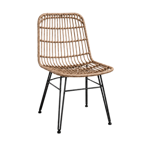 The Outsider Rotan Stoel - Wicker - Aluminium - Antraciet - The Outsider The Outsider Rotan Stoel - Wicker - Aluminium - Antraciet - The Outsider