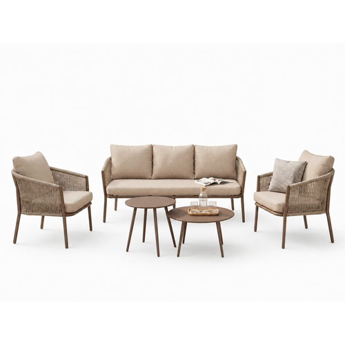 The Outsider Stoel-Bank - Loungeset -  Serre - Olefin - Bruin - The Outsider