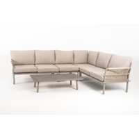 Hoek Loungeset - Trino - Aluminium - Beige - Datho Outdoor