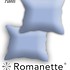 Romanette Kussen sloop Flanel Romanette Bleu Set 2 stuks