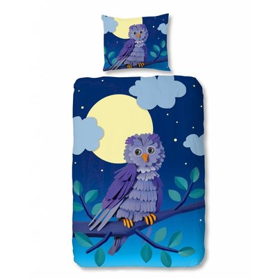 Kids Home Style Dekbedovertrek Katoen Paper Owl