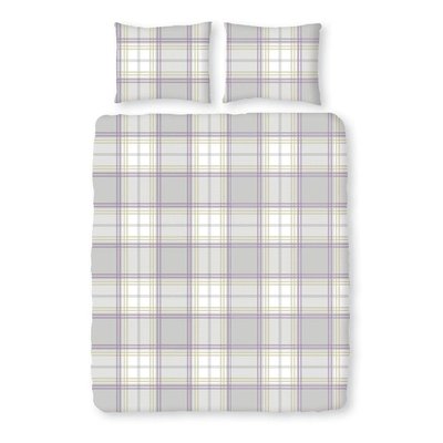 Romanette Flanel Dekbedovertrek Sintra Silver