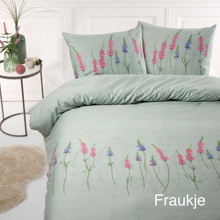Verder Mompelen Subjectief Dekbedovertrek Papillon Fraukje Groen Katoen/Satijn - Textielwereld