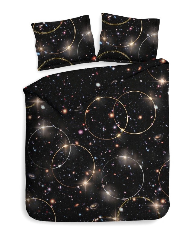 Dekbedovertrek Katoen Twill Binding Heckett Lane Mecury (Black