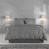 ZO! Home Dekbedovertrek Katoen Zo Home Paisley di Lino (Dark Grey)