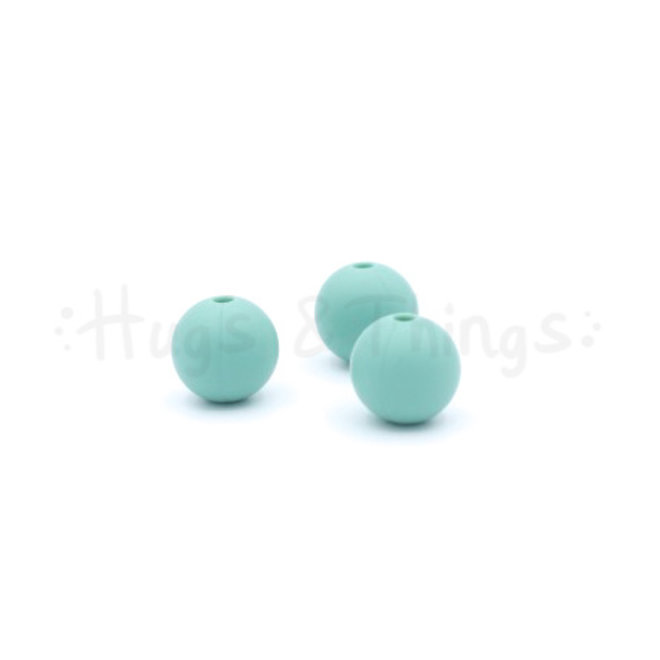 12 mm  - Vergrijsd Turquoise