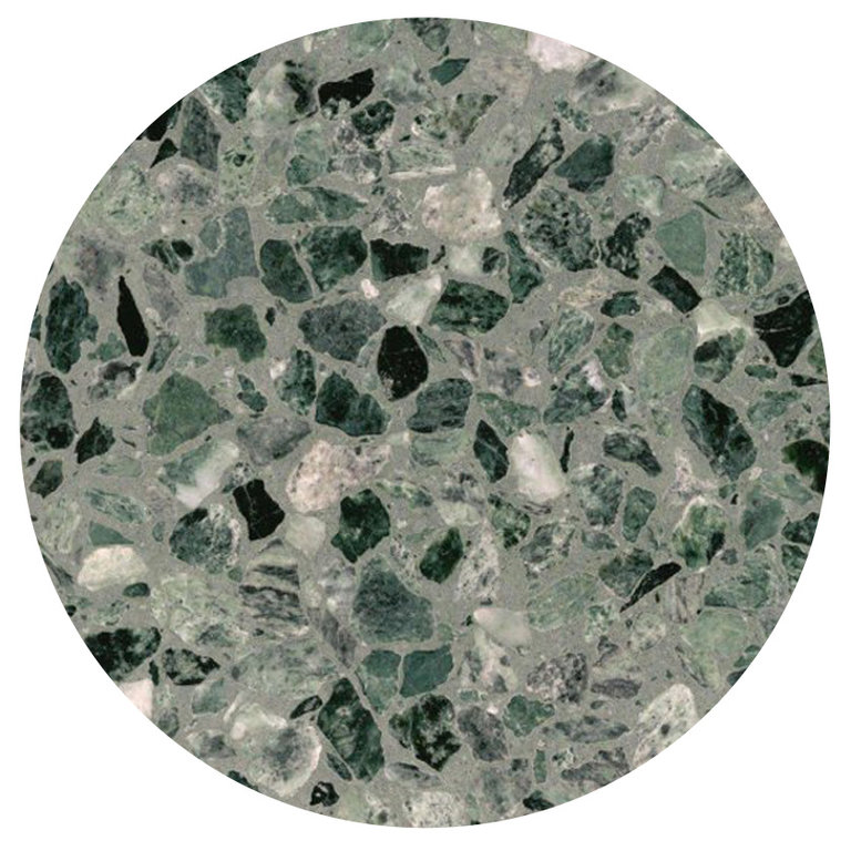 terrazzo Smaragd gezoet