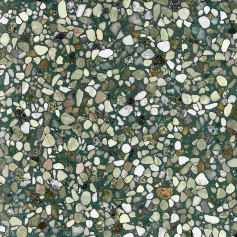 terrazzo Pebble gezoet