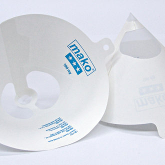 Mako lakzeef 190 my, diameter 15,5 cm - papier met nylonzeef