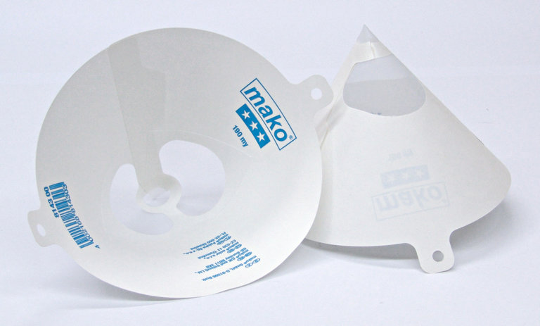 Mako lakzeef 190 my, diameter 15,5 cm - papier met nylonzeef