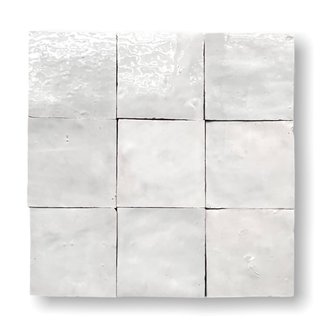 Zelliges Blanc - wit - 10 x 10 cm, doos 100 st./1 m2