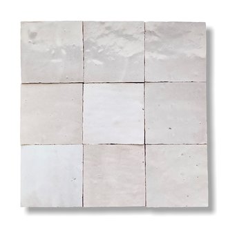 Zelliges Blanc cassé - gebroken wit - 10 x 10 cm, doos 100 st./1 m2