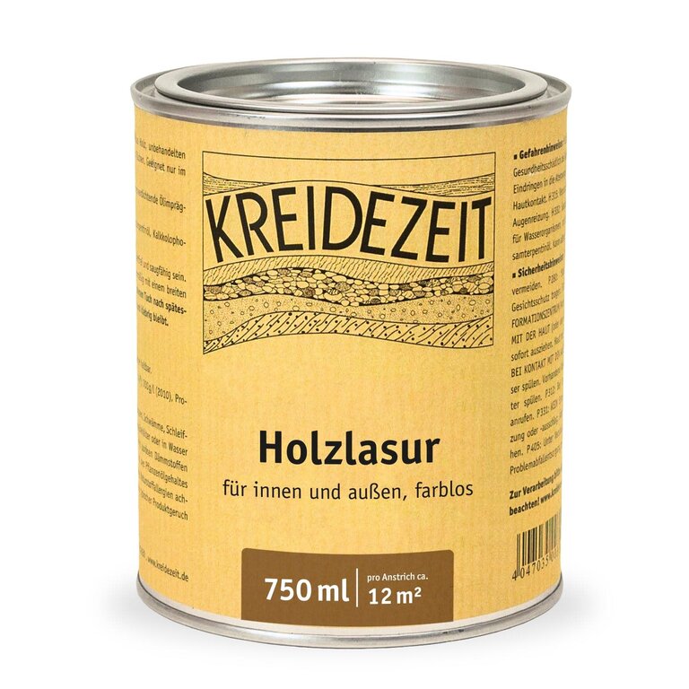 Kreidezeit lijnoliebeits kleurloos - Holzlasur - wood lazure colourless