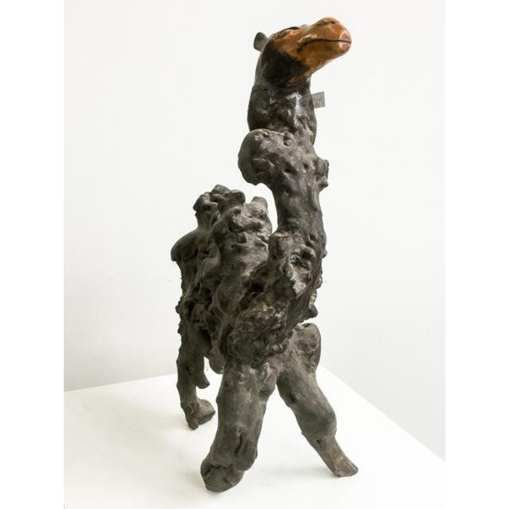 Tree root shaped camel  - Unique wooden sculpture, found in China
