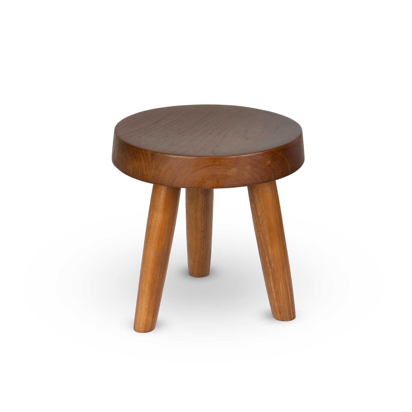 DETJER Chandigarh style wooden stool - Dark brown