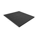 Rubberen Sportvloer | Zwart (1 m²) 100 x 100 cm