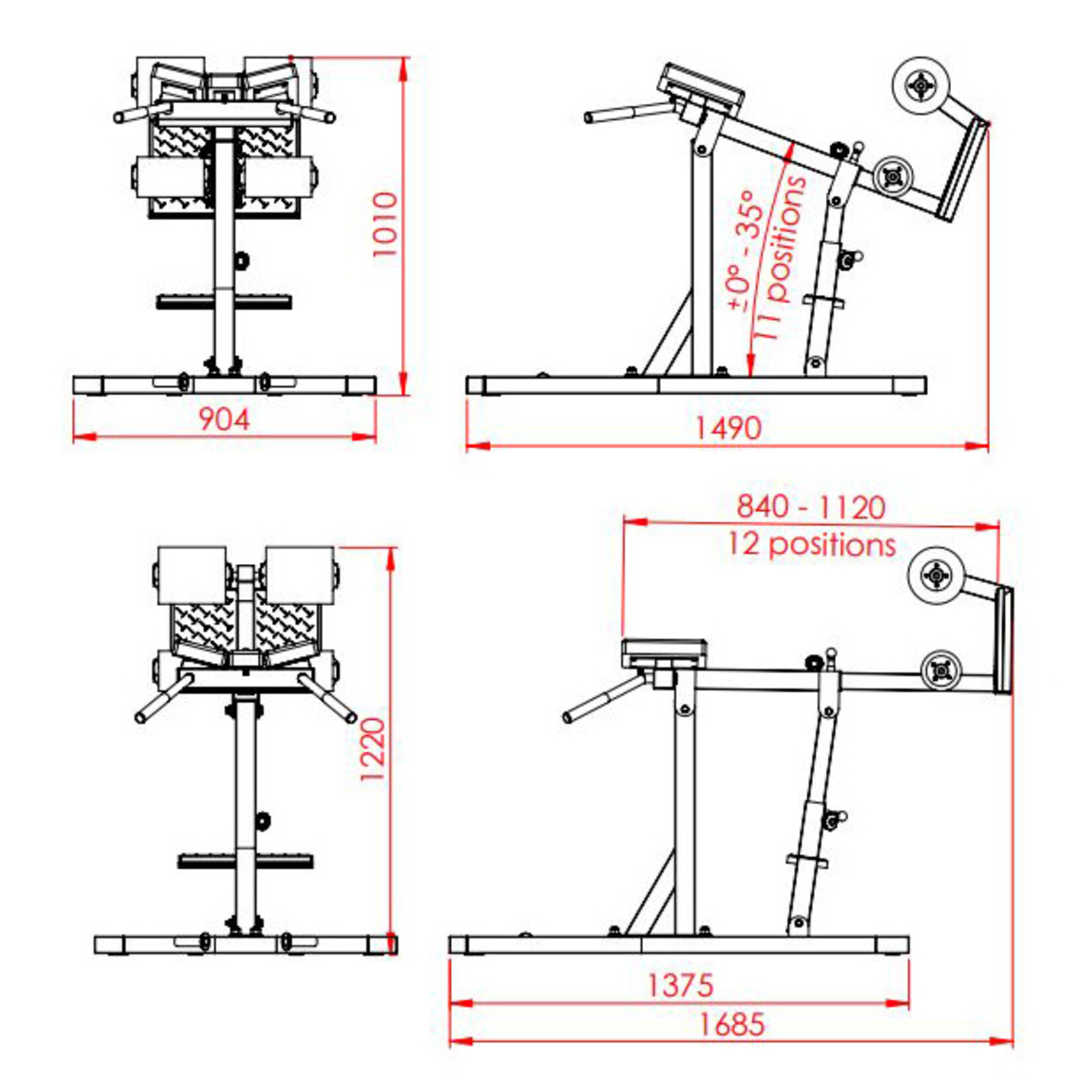 Hyperextension Bench 3LXX