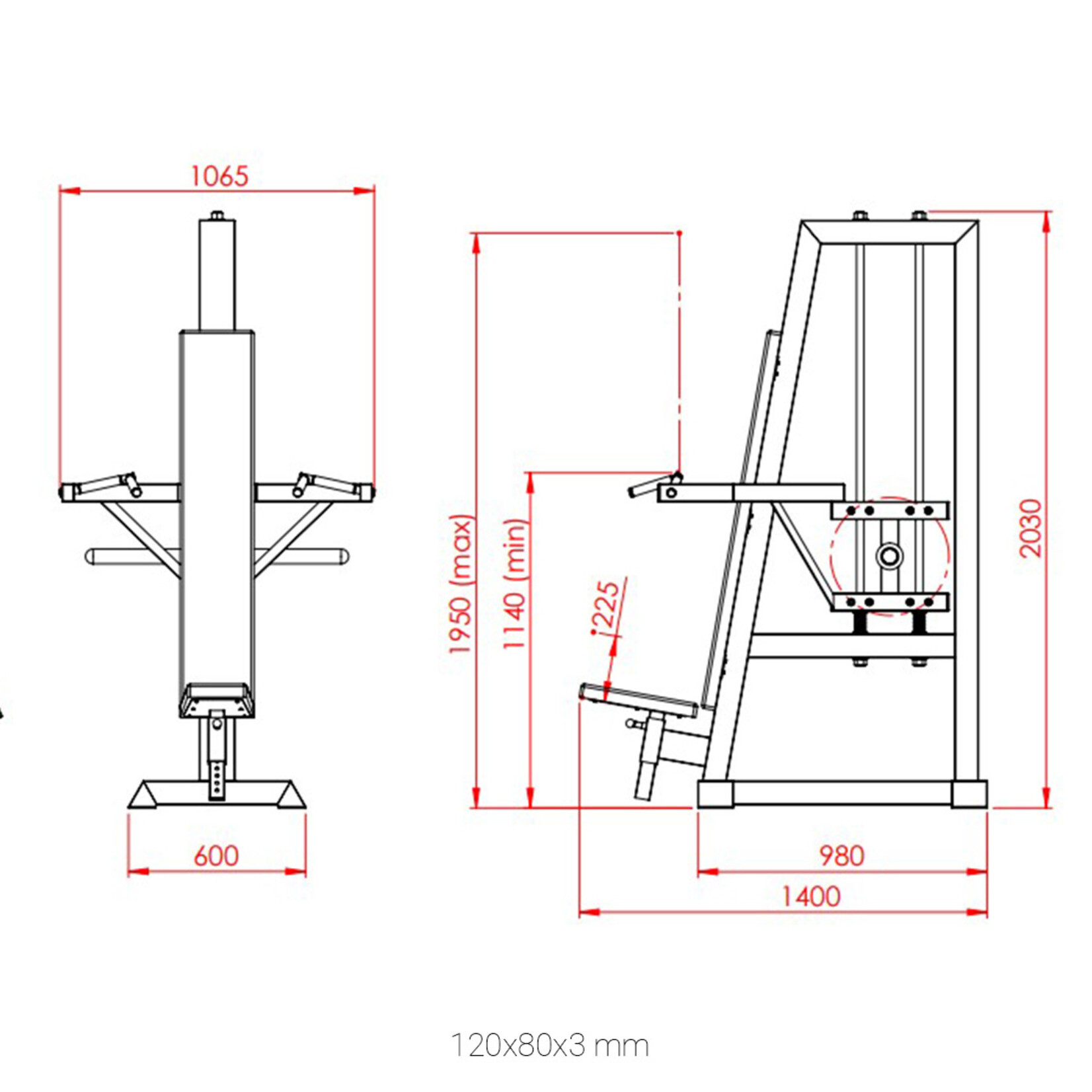 Linear Shoulder Press Plate Loaded 1PXL