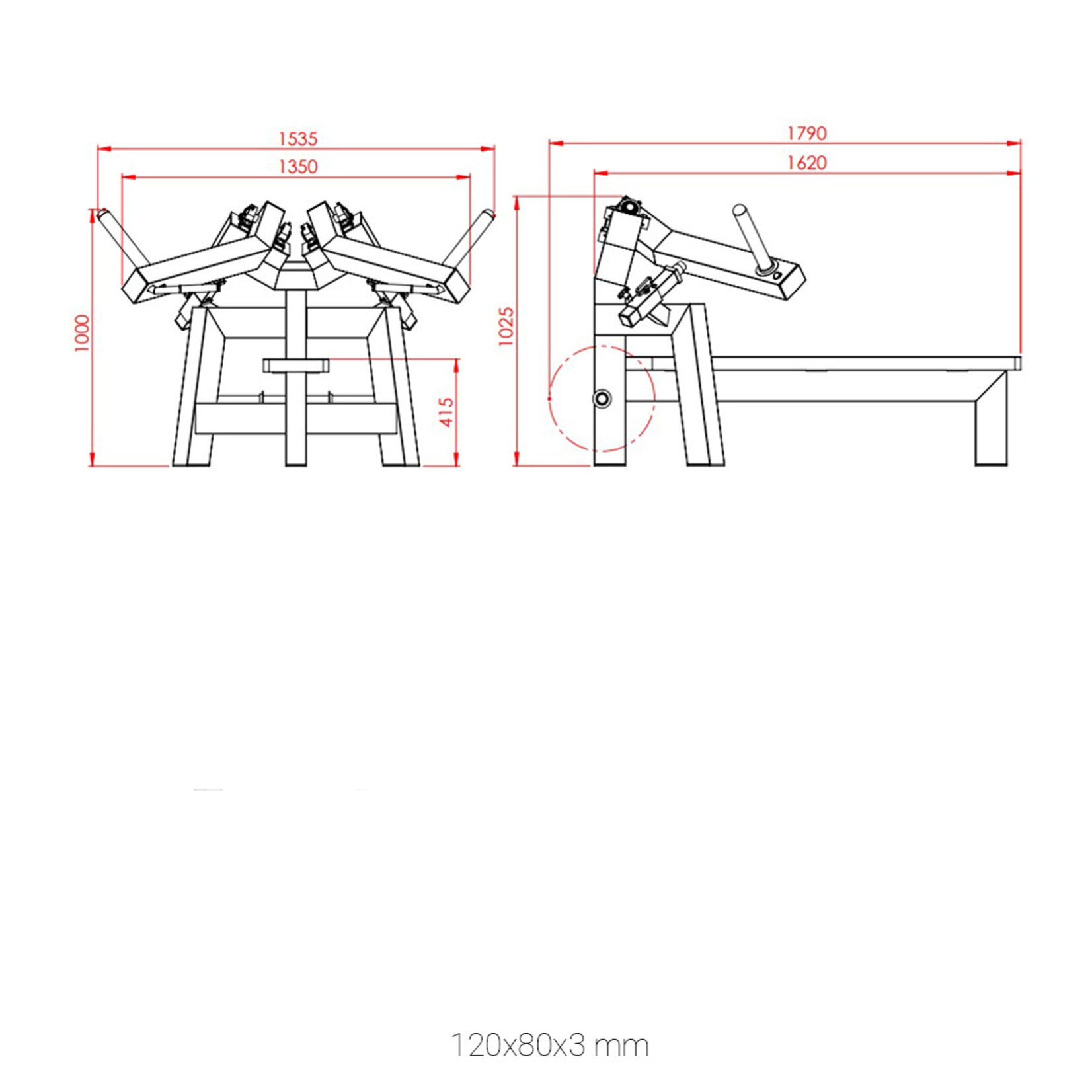 Flat Chest Press Machine 1AXX