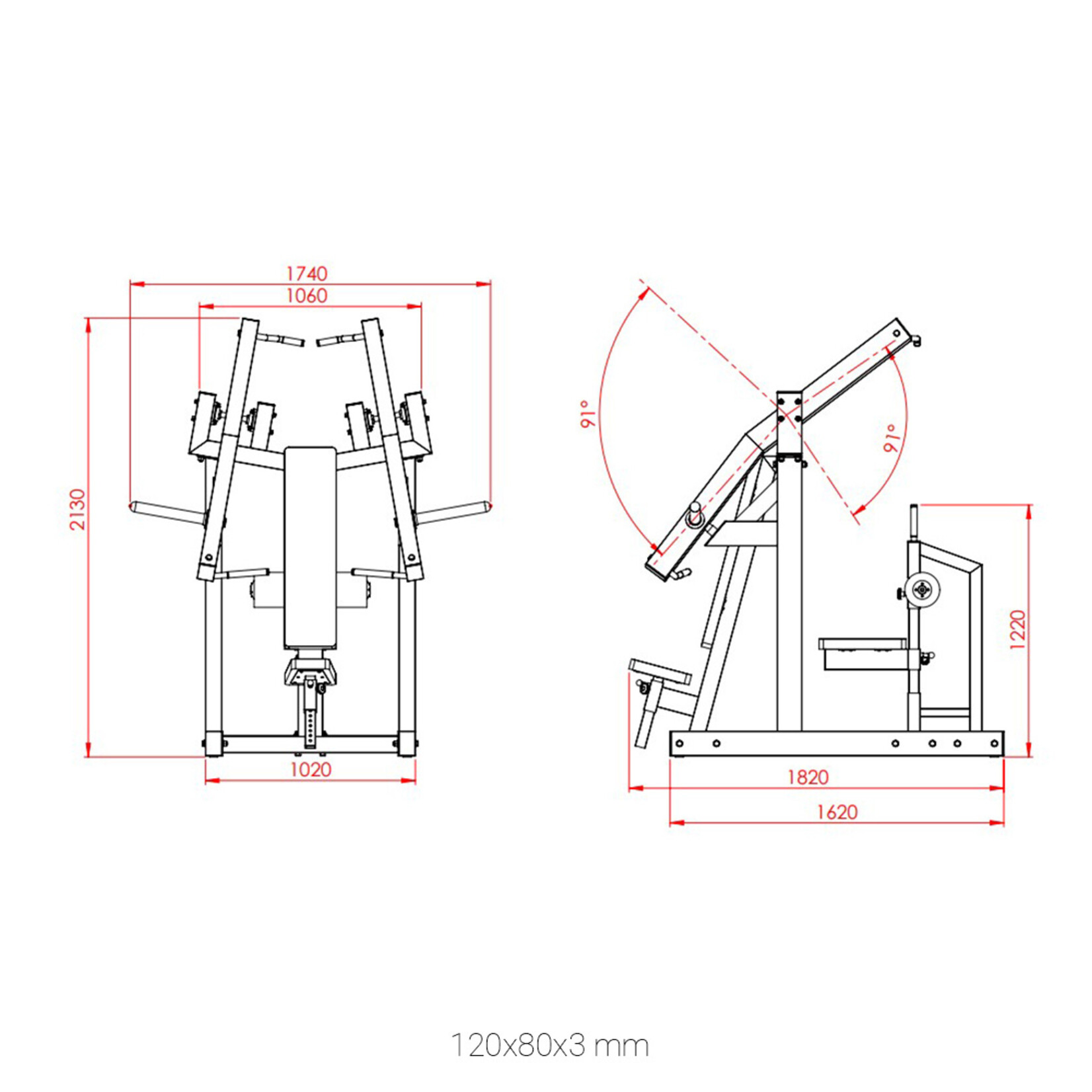 Chest Press/ Lat Pulldown Machine 6AXL