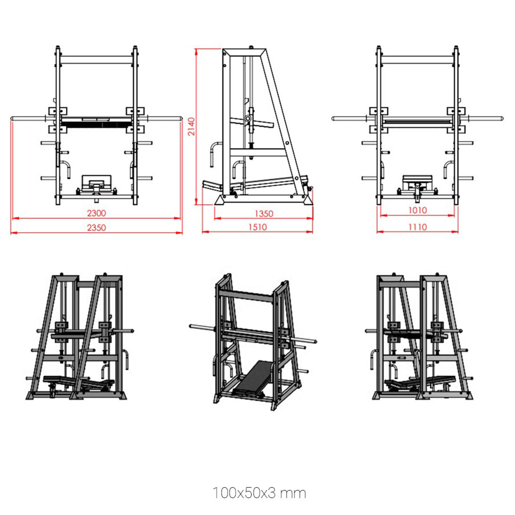 Vertical  Leg Press Machine 7D