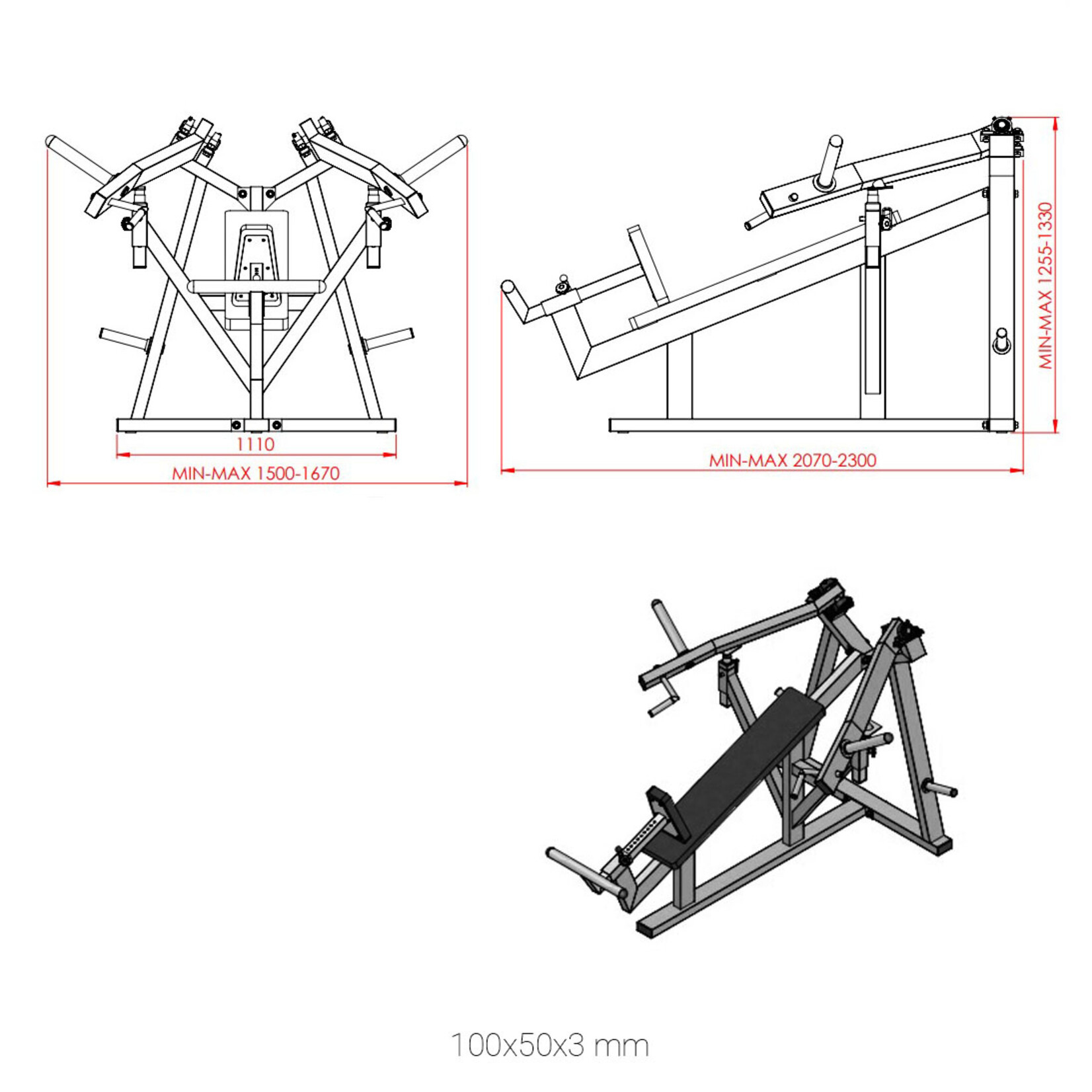 Incline Chest Press Machine 2AXX