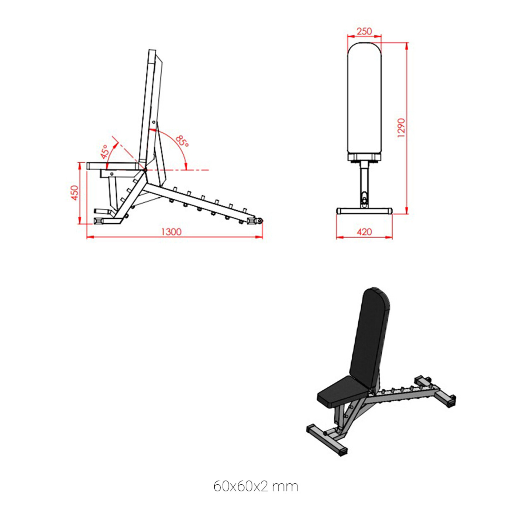 Banc Réglable 2J