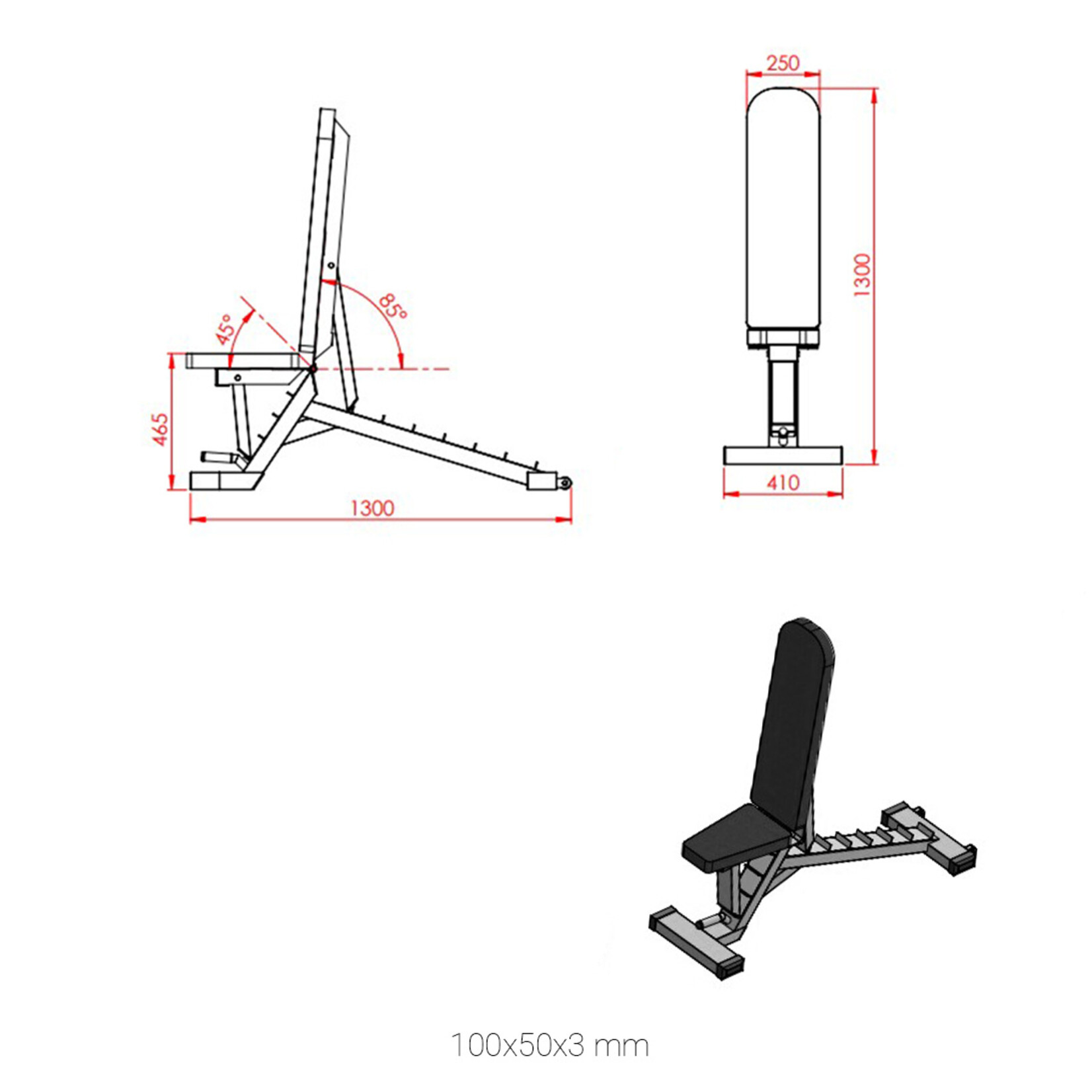 Banc Réglable 2J