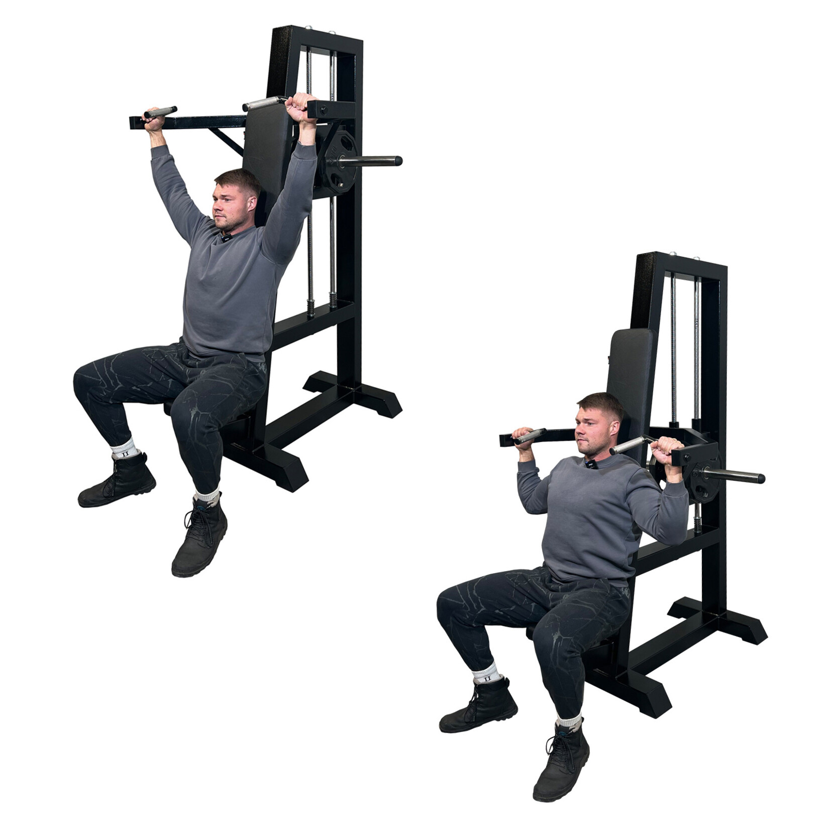 Shoulder Press linéaire à charges libres 1PXL
