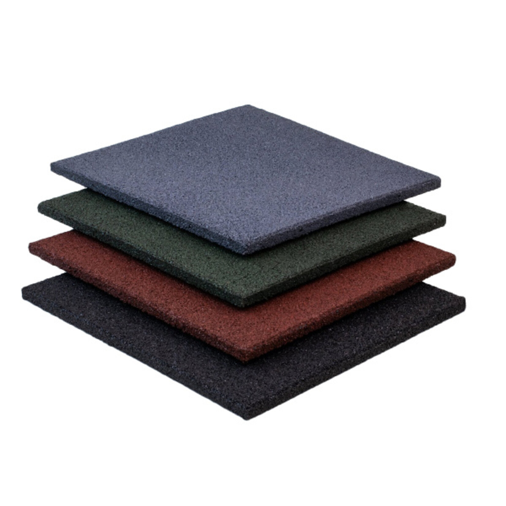 Rubber Gym Flooring | Black (1 m²) 50 x 50 cm
