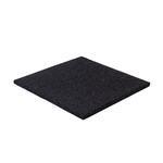 Rubberen Sportvloer | Zwart (1 m²) 50 x 50 cm