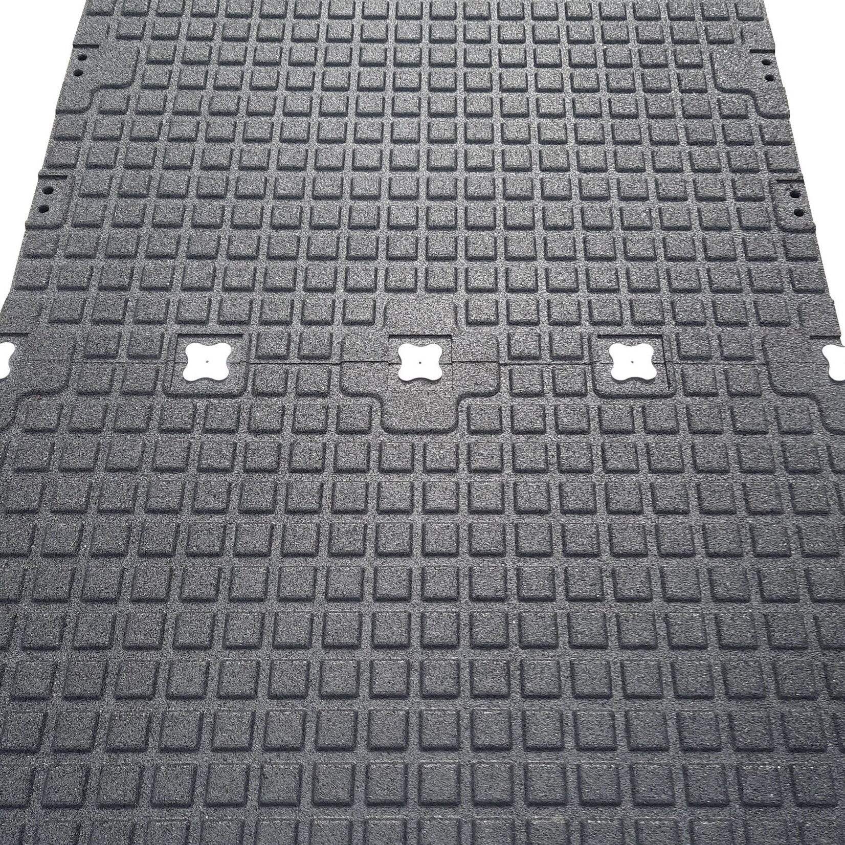 Rubber Gym Flooring | With Connectors | Red (1 m²) 100 x 100 cm