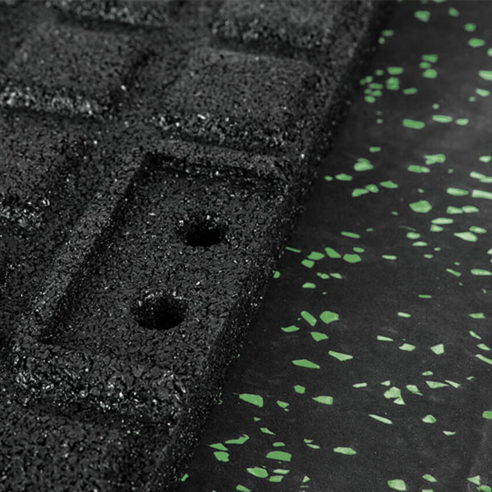 Premium Rubber Sports Flooring | With Green Flecks (1 m²)