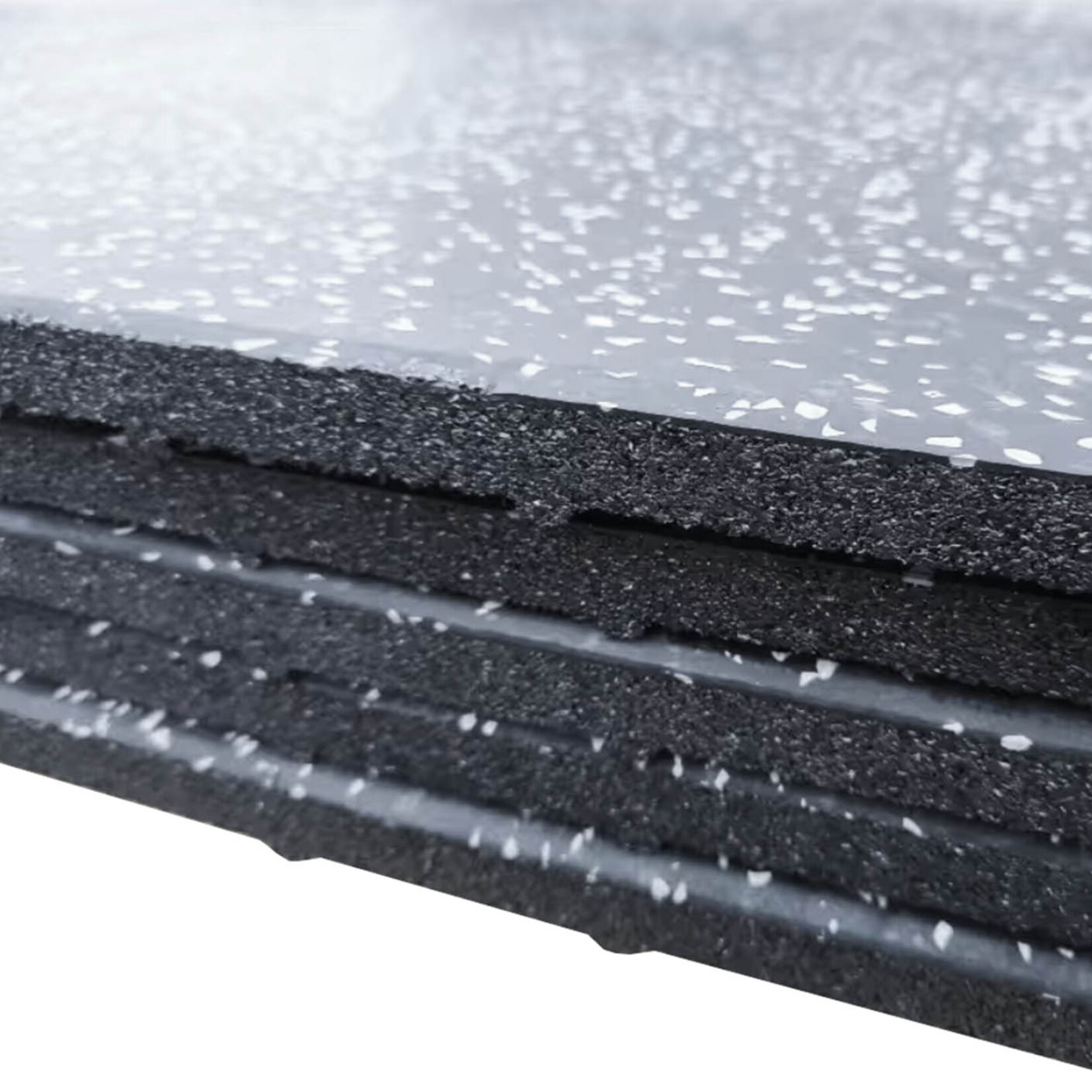 Premium Rubber Sports Flooring | With Blue Flecks (1 m²)