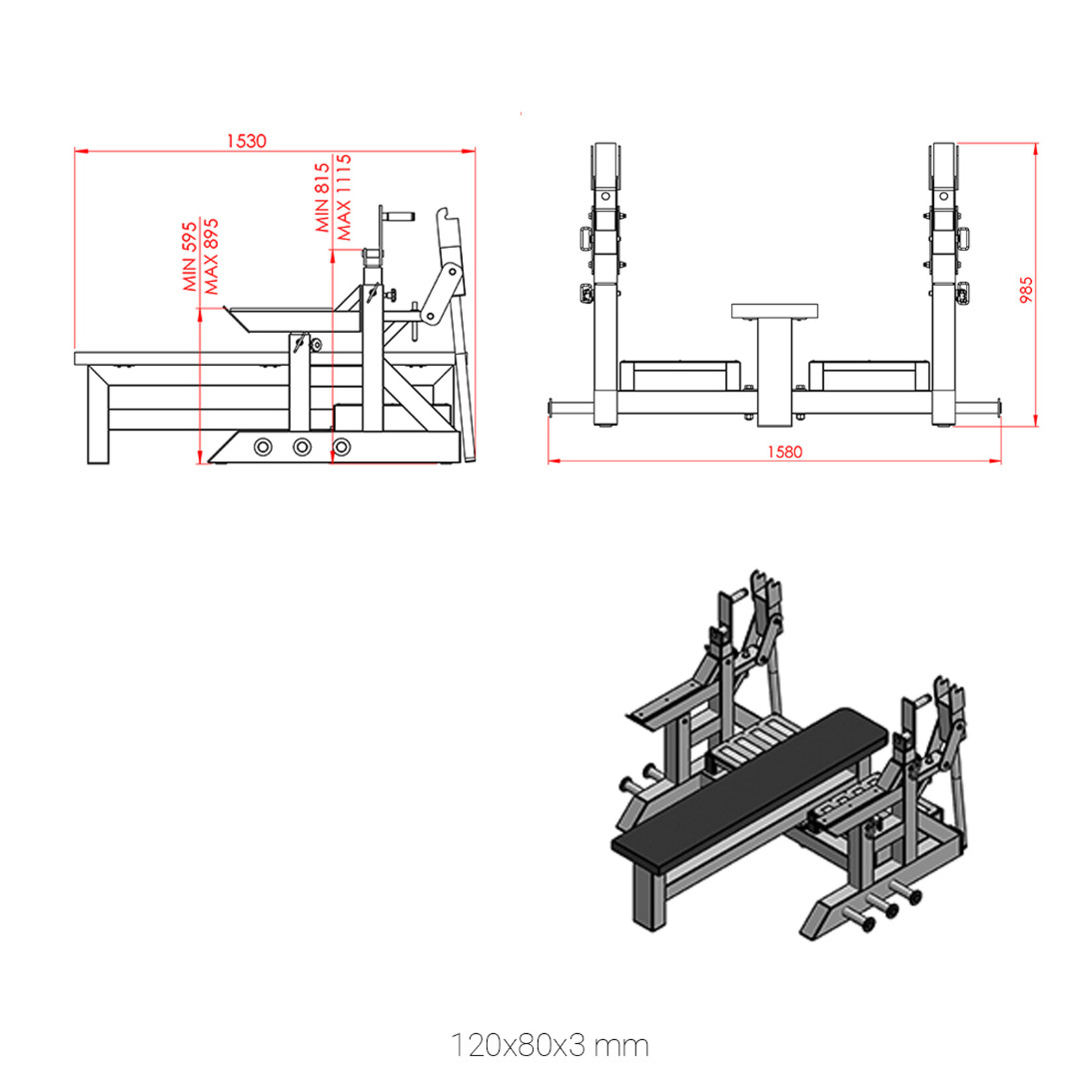 Professional Olympic Competition Bench 1AA