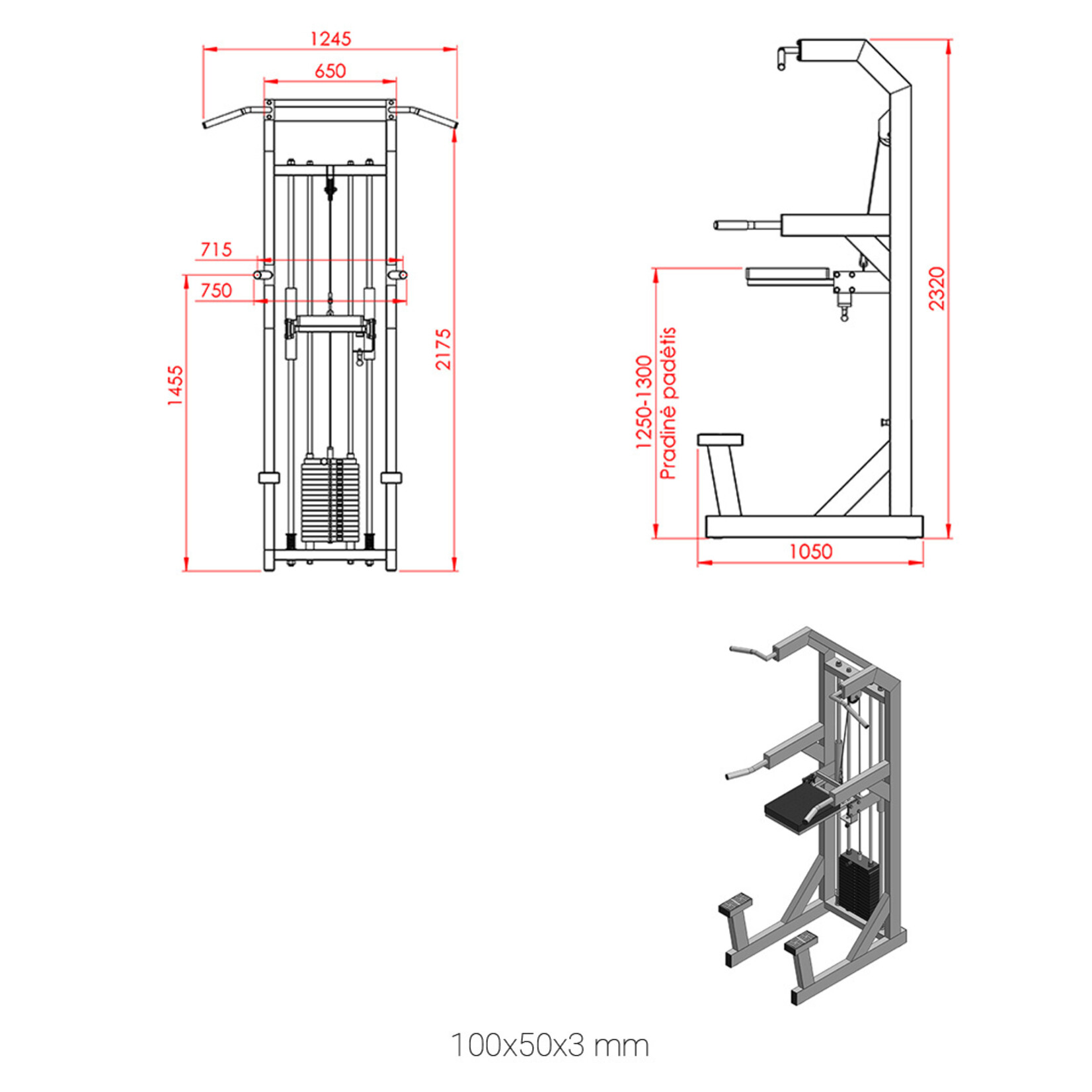 Assisted Chin and Dip Machine 3KP