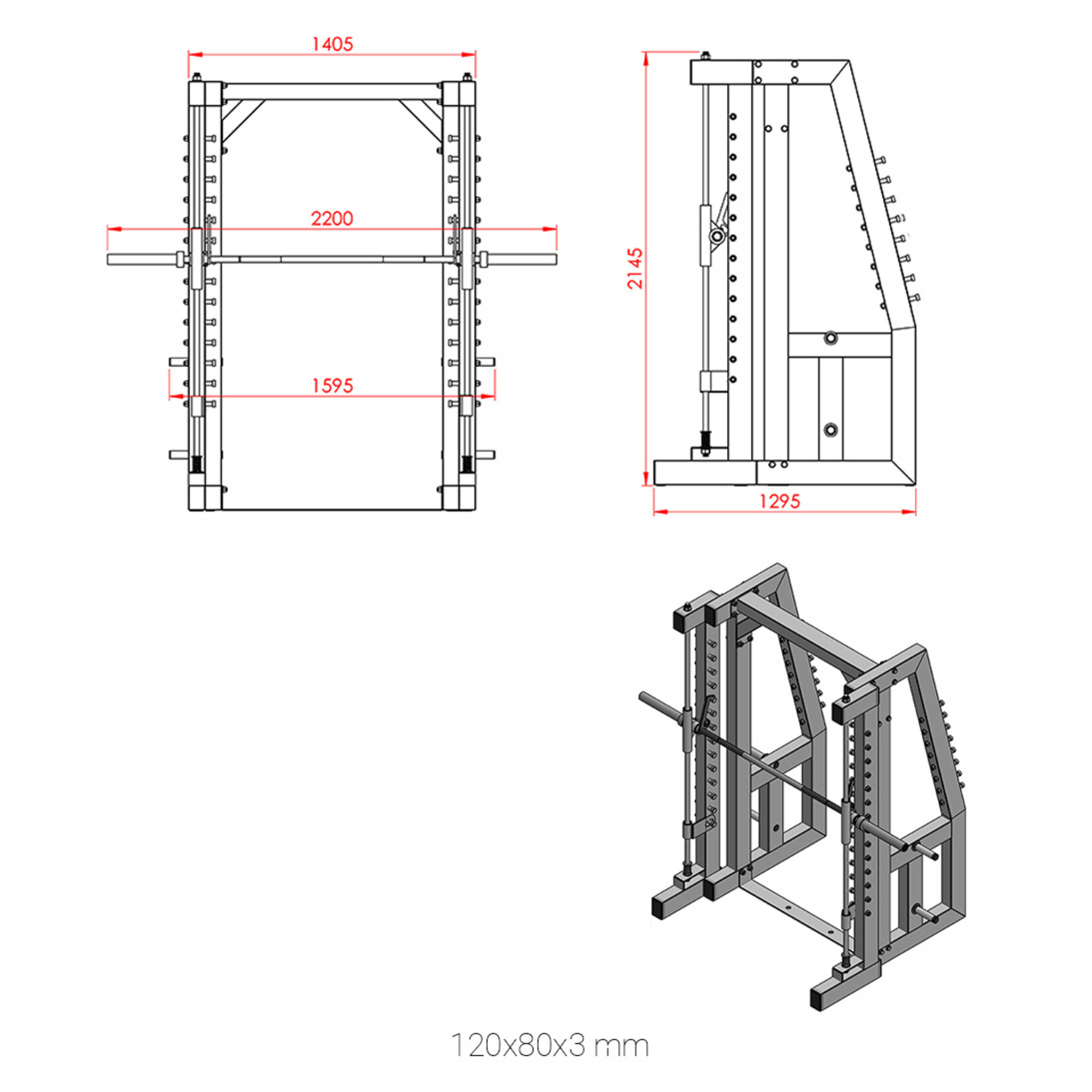 Smith Machine and Squat Rack /Multi Press 5B