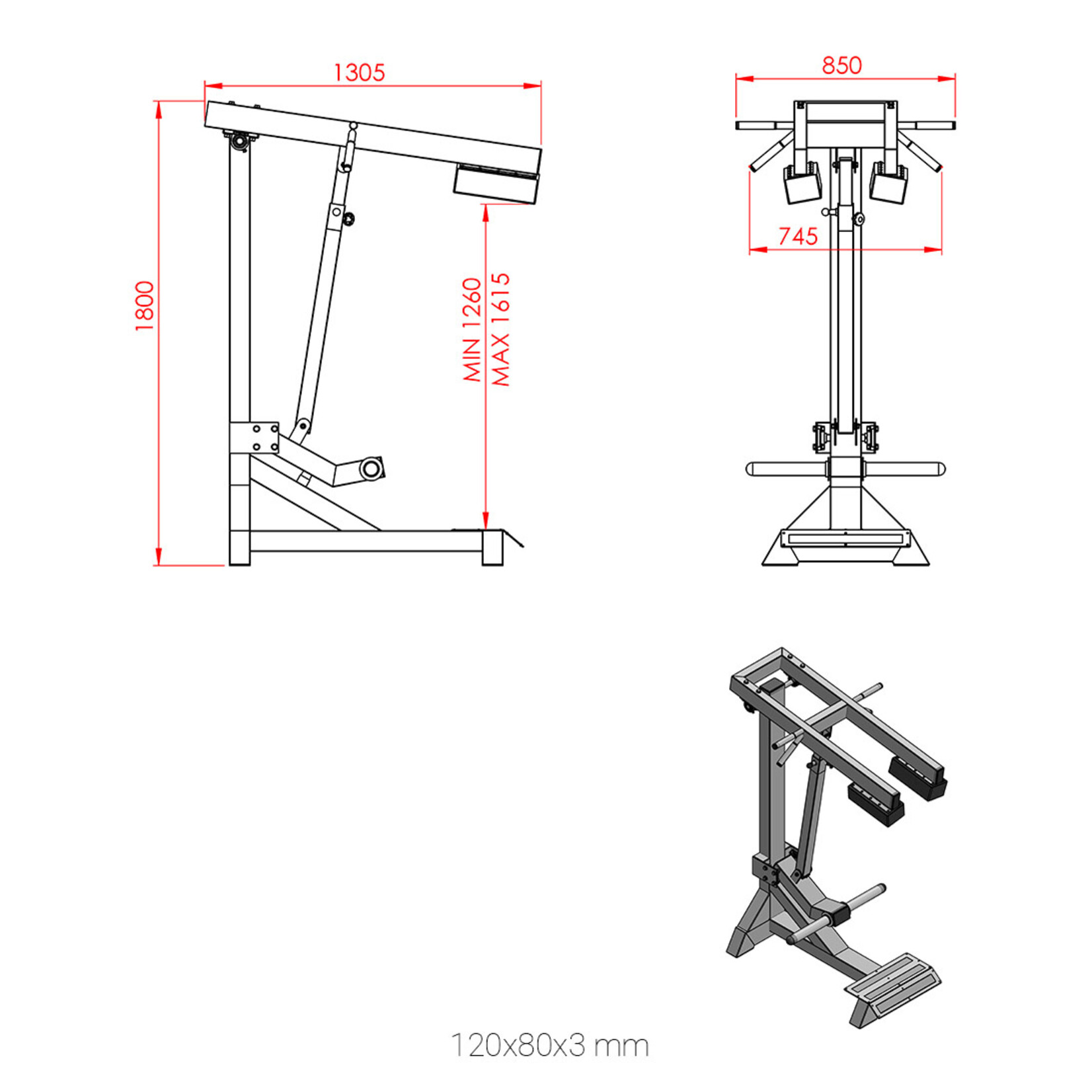 Standing Calf Raise Machine 3O