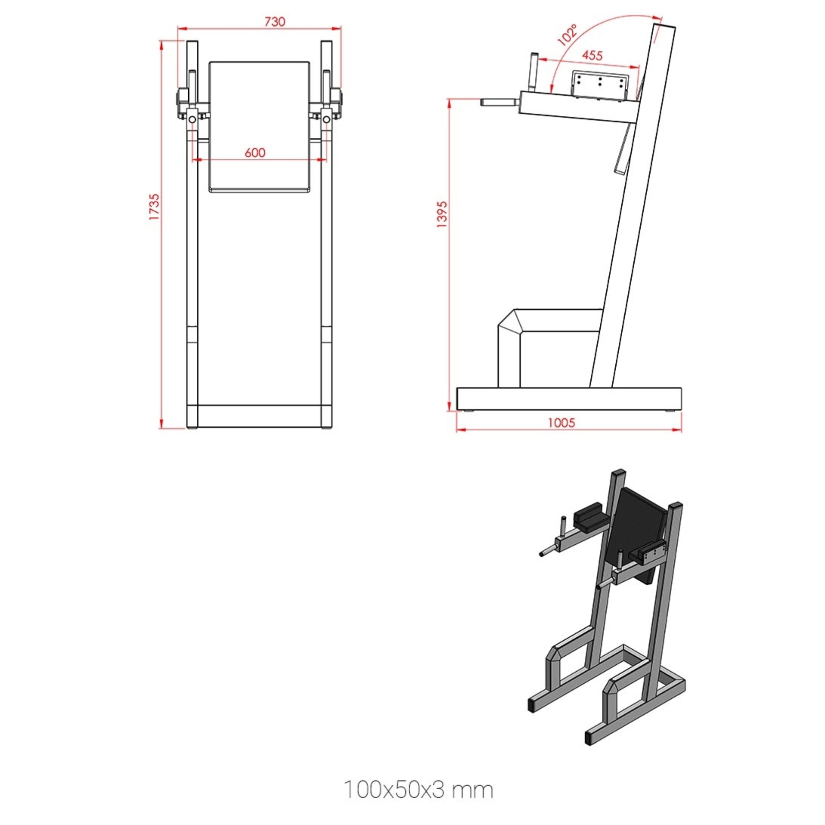 Knee Raise/ Dip Station 5KX