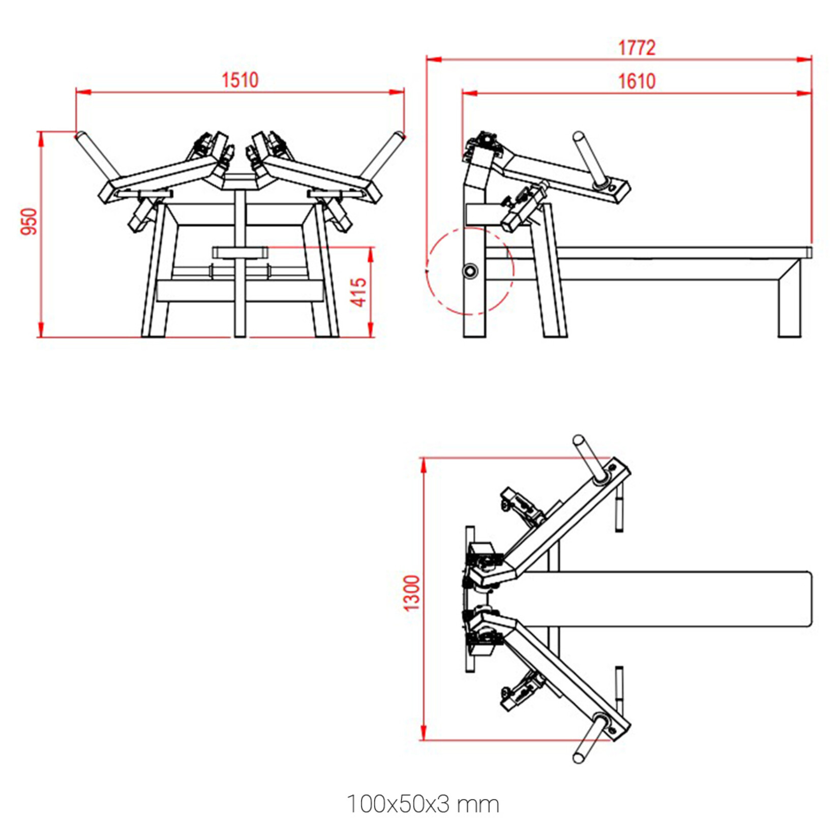 Flat Chest Press Machine 1AXX