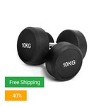 Rubber Dumbbells set 55 kg x 2