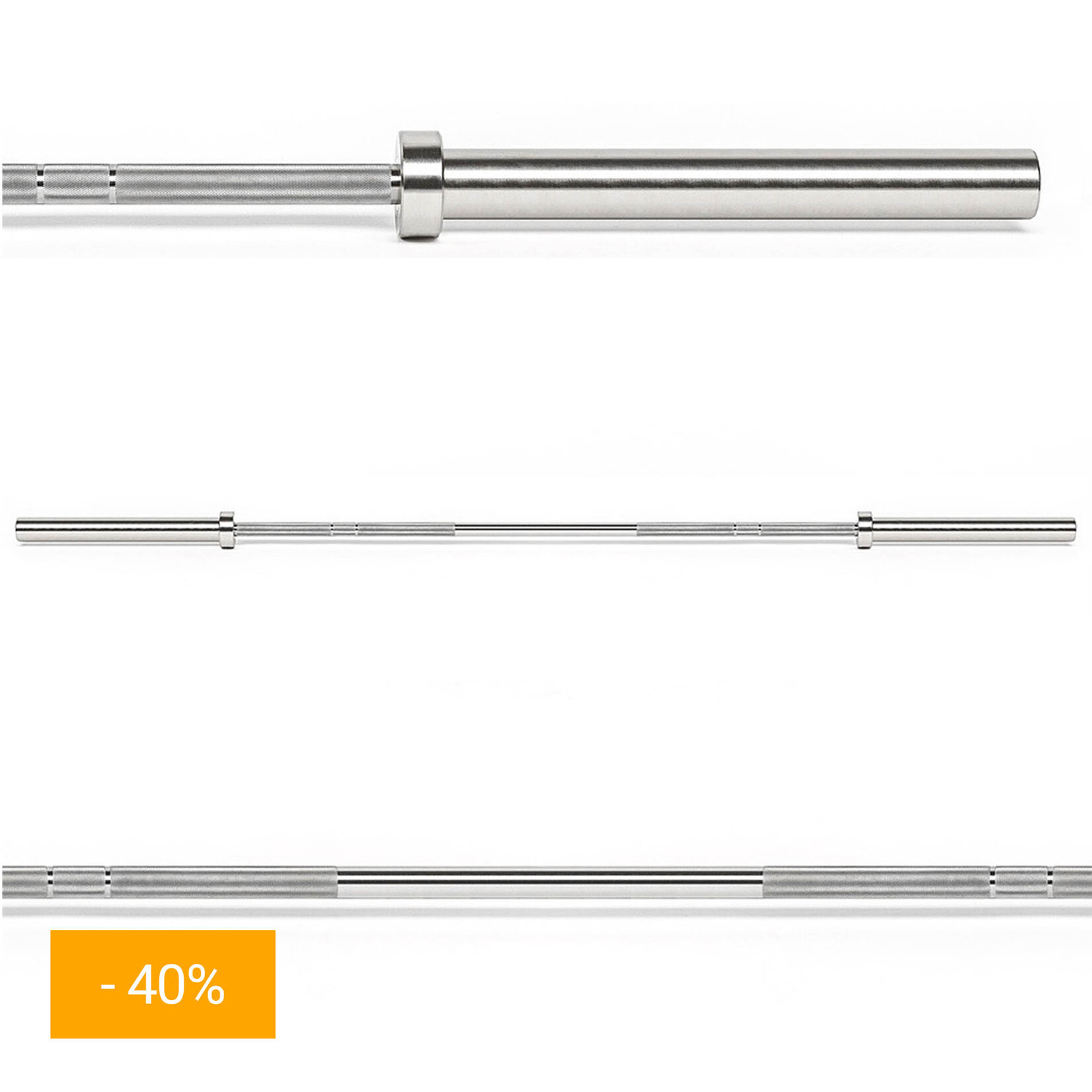 Olympic Barbell Bar Hard Chrome 220 cm