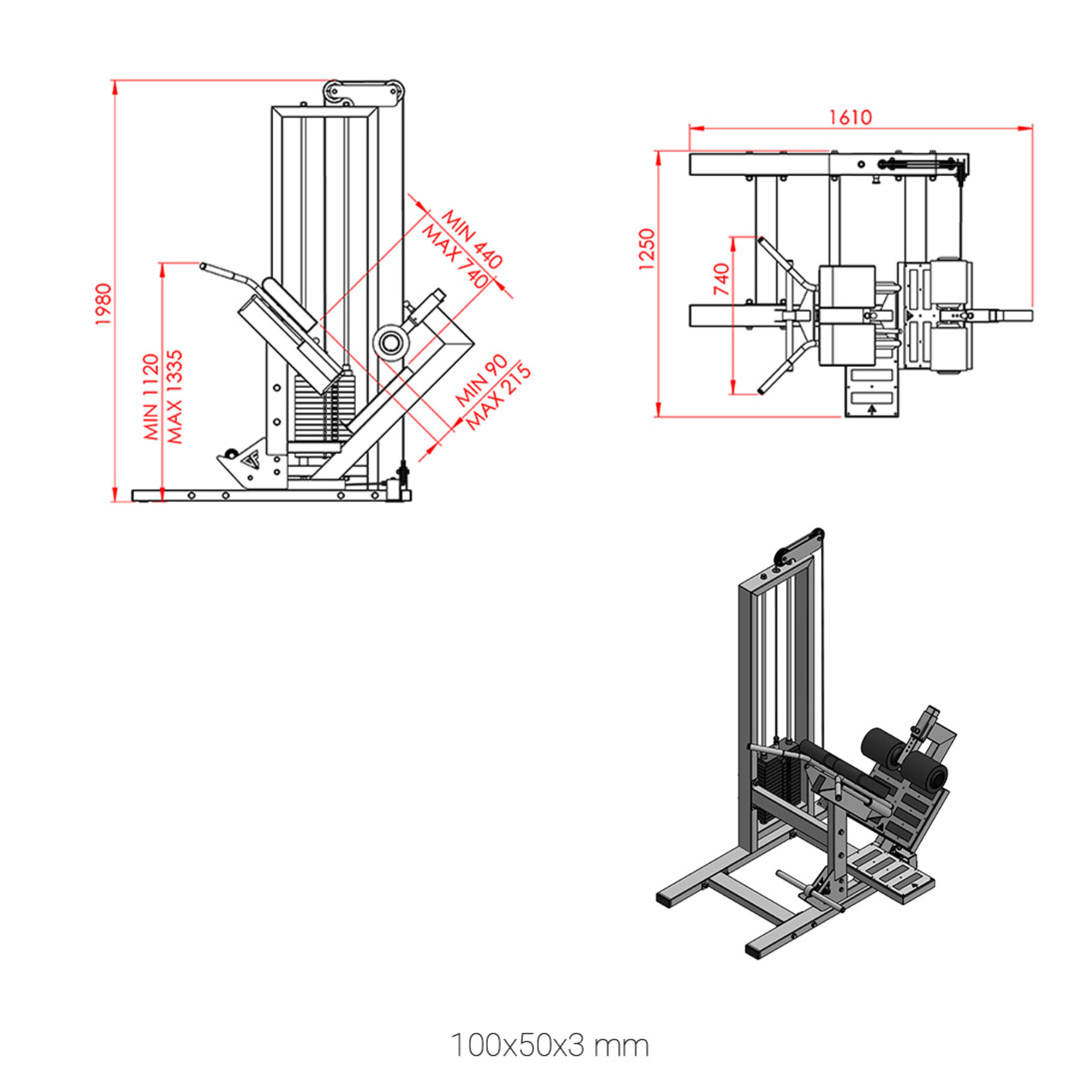 Back Hyperextension Machine