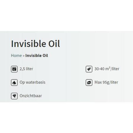 Woca Aceite invisible