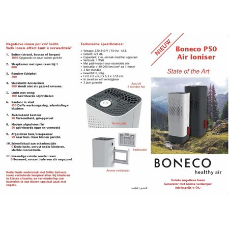 Boneco P50 Air Ioniser (choisissez votre couleur)