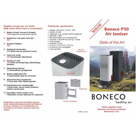 Boneco P50 Air Ioniser (choose your color)