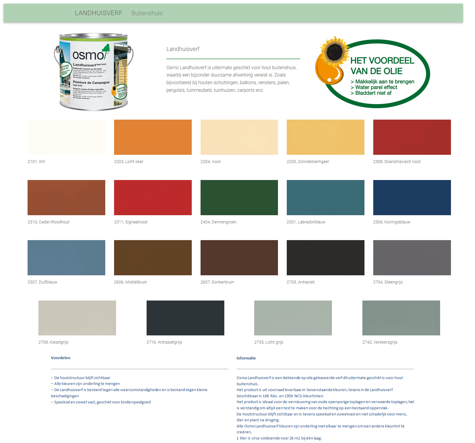 Osmo Country House Paint Cliquez Ici Pour La Couleur Et Le Contenu Parket Meer Nl